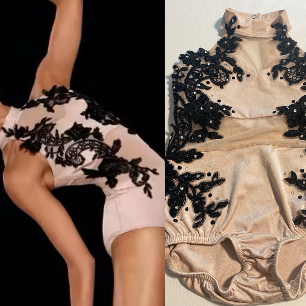 Weissman Black and Cream Kids Dance Costume